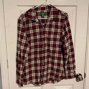 Red plaid flannel
